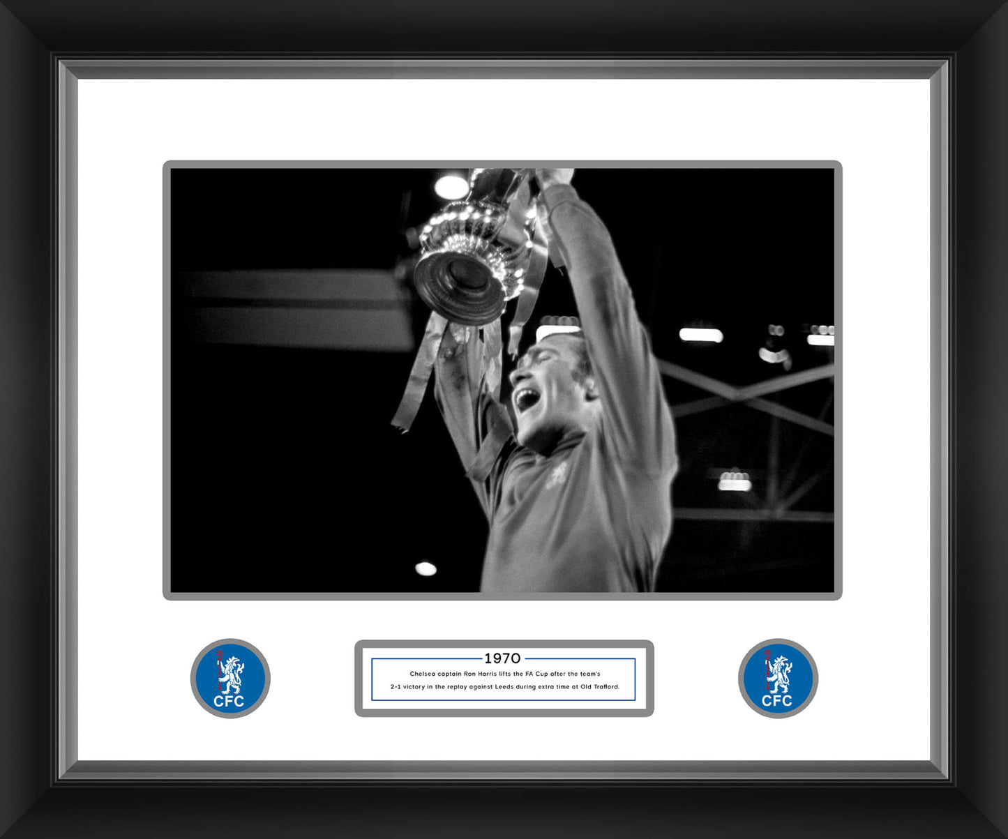 Chelsea Ron Harris FA Cup 1970 Framed Print - 20 x 16