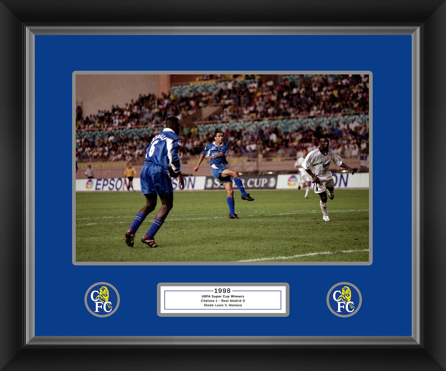 Chelsea Poyet Super Cup 1998 Framed Print - 20 x 16