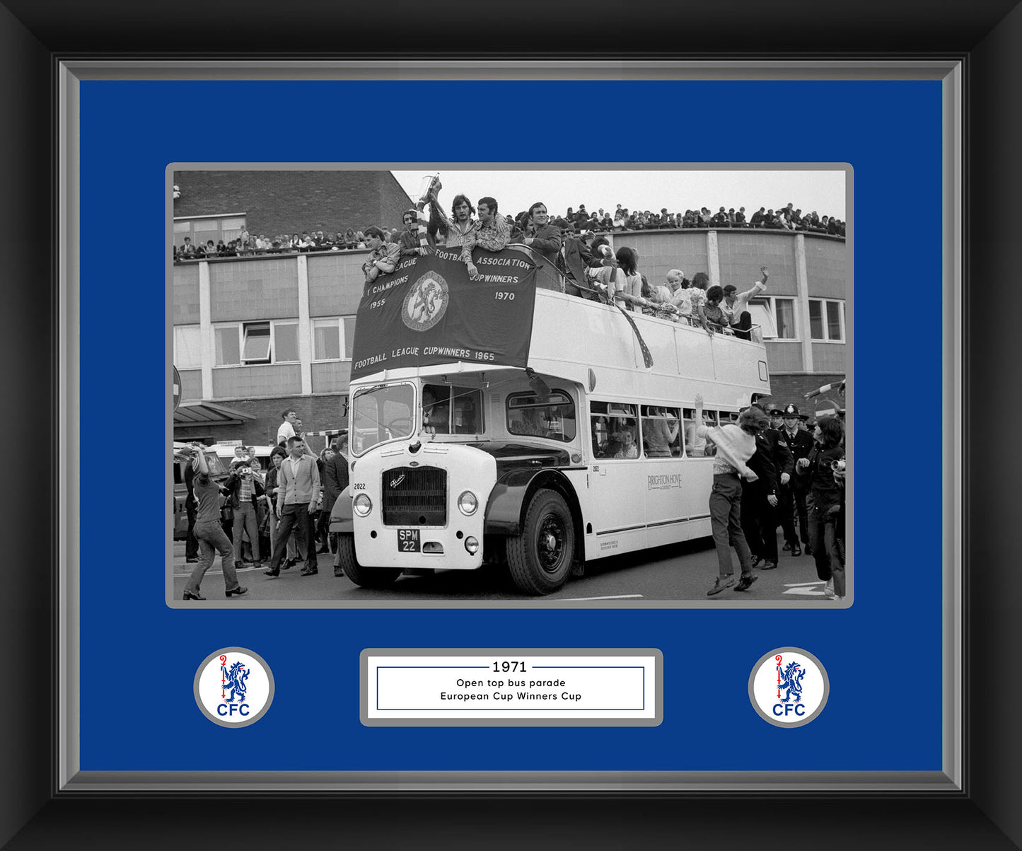 Chelsea Cup Winners Cup Parade 1971 Framed Print - 20 x 16