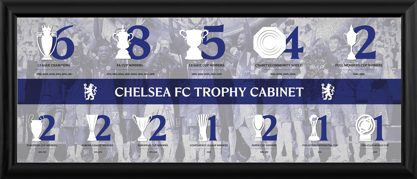 Chelsea Trophy Cabinet Framed Print - 30"