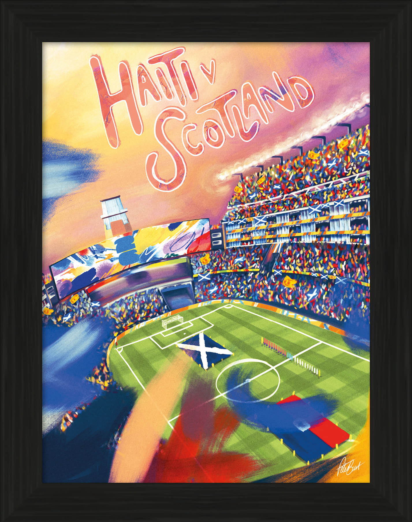 Scotland World Cup Vs Poster - HAITI - A3