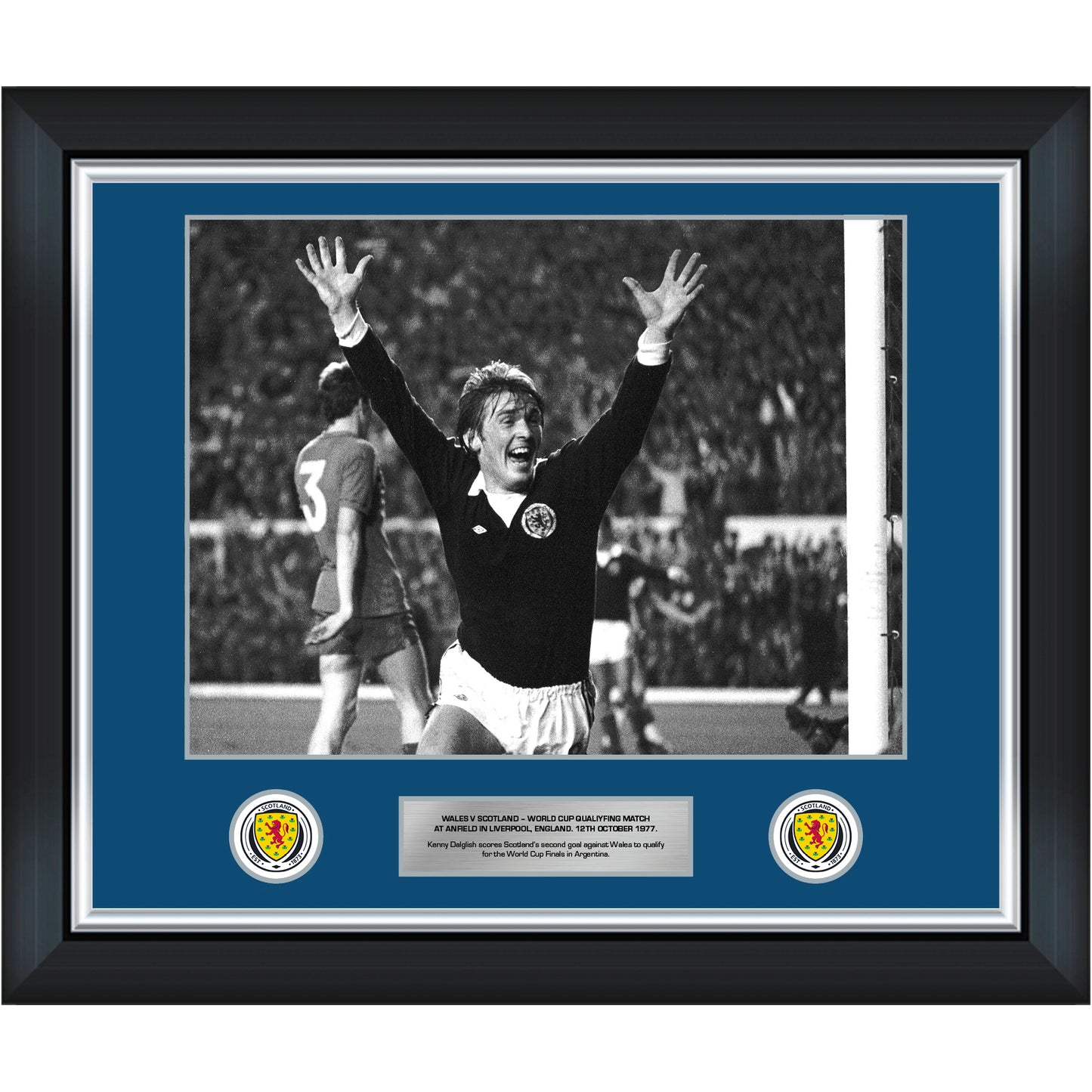 Kenny Dalglish World Cup 1977 20x16 Framed Print