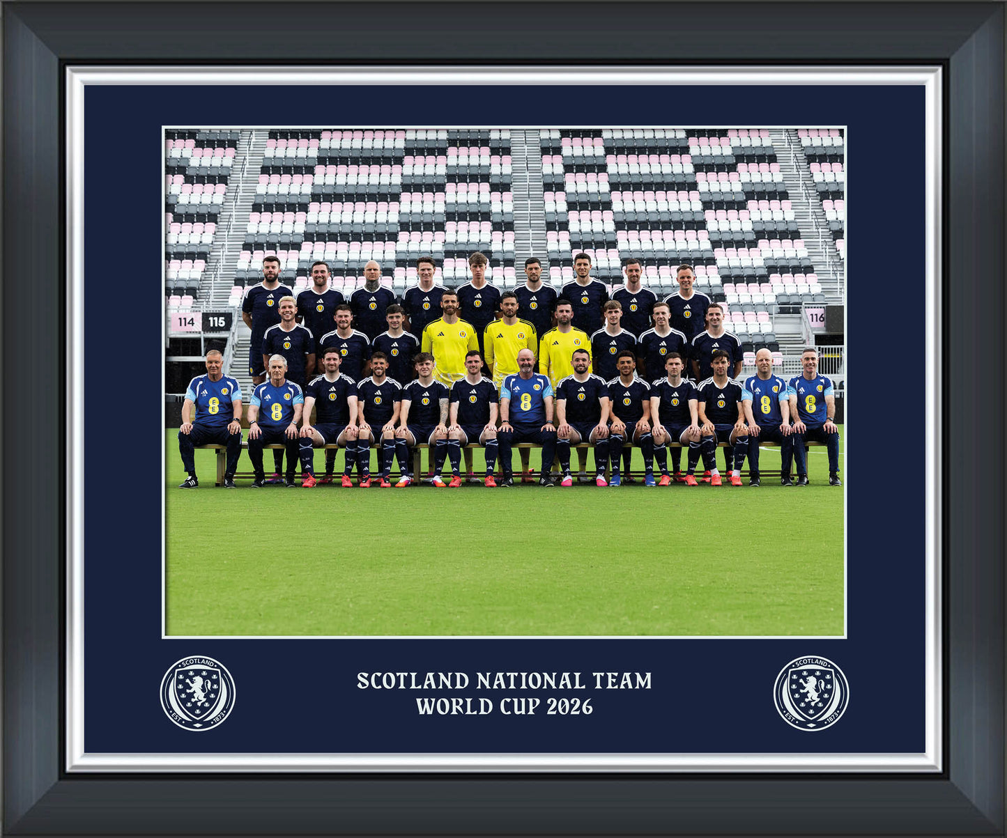 Scotland World Cup Squad Mounted Framed - 20 x 16 Print