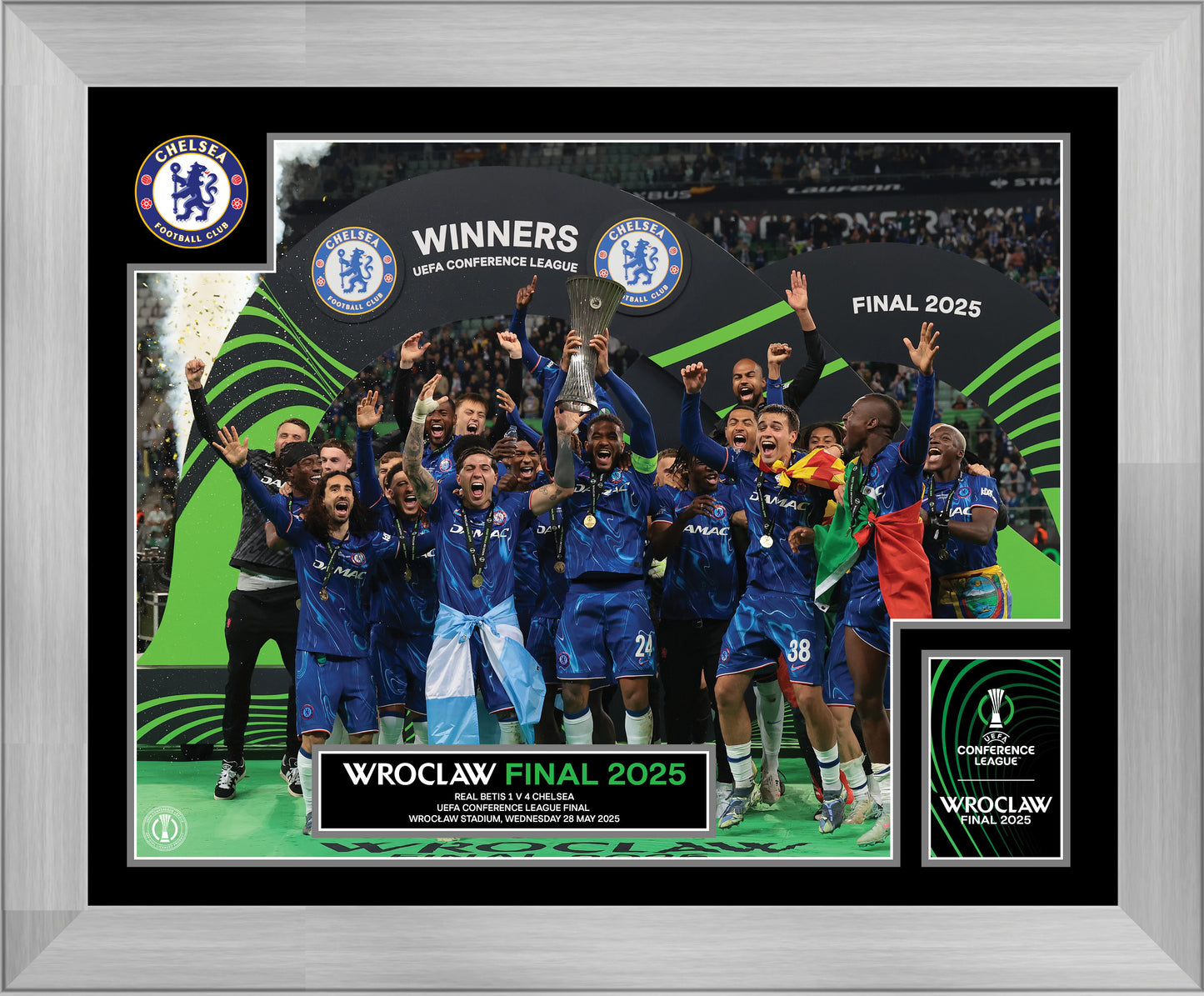 Chelsea UEFA Conference Winners Framed Print - 20 x 16