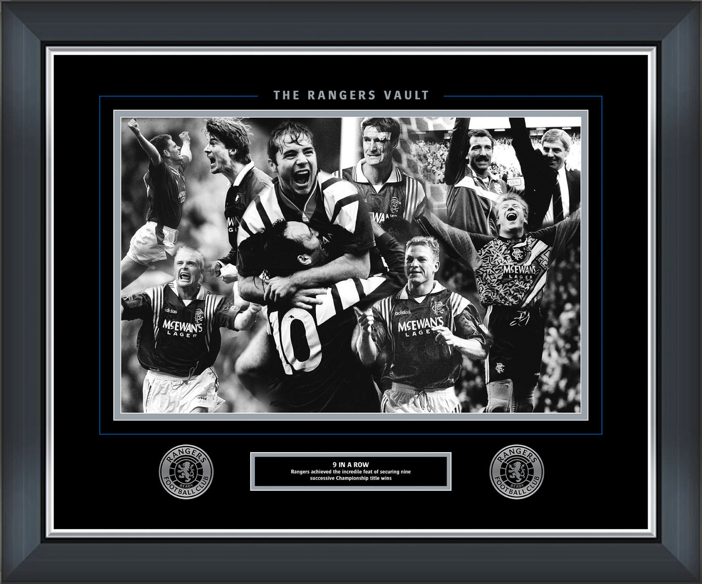 20x16" 9 in a Row Framed Print