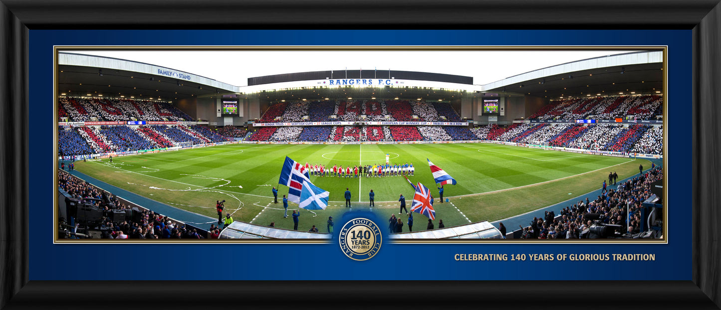 30x11" 140 Years Celebration Panoramic Framed Print