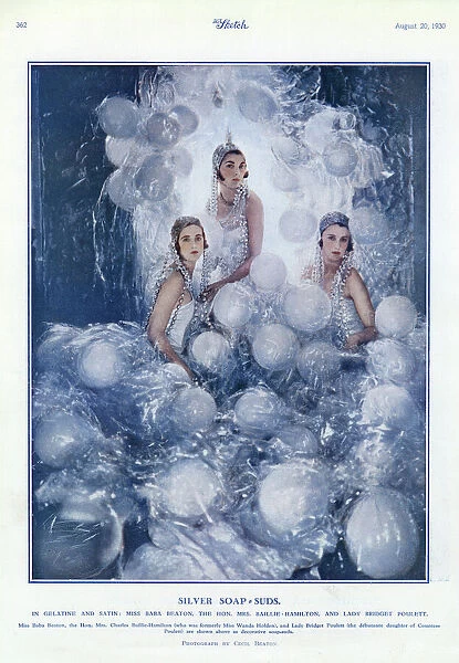 Silver Soap Suds by Cecil Beaton in The Sketch, 1930
