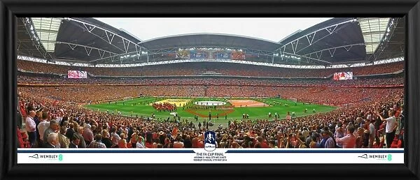 2014 FA Cup Final Framed Panoramic Print