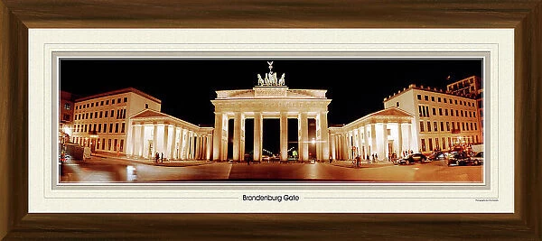 Brandenburg Gate Framed 30 inch Panoramic Photograph