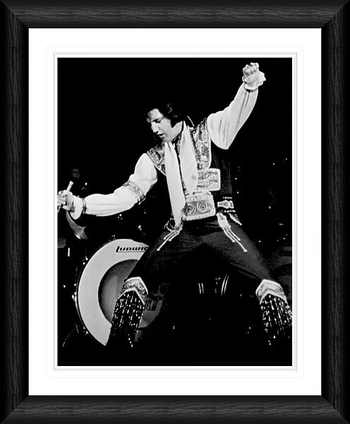 Elvis Presley Live on Stage Framed Print