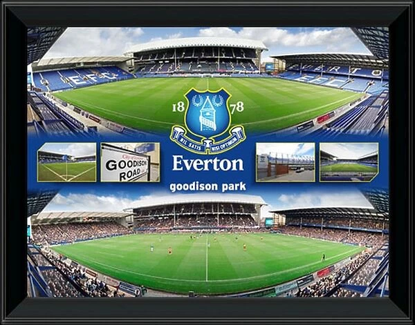 Everton FC Goodison Park Stadium Montage Print