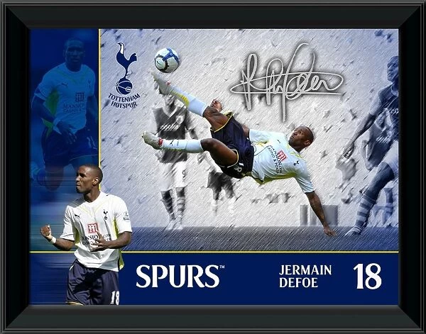 Jermaine Defoe Tottenham Hotspur FC Framed Player Profile Print
