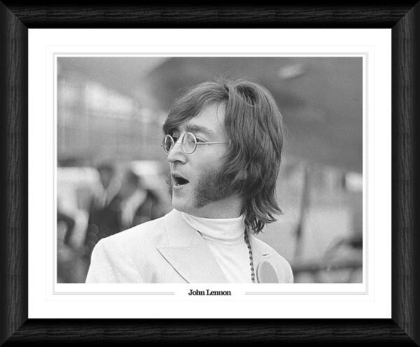 John Lennon Framed Black & White Print
