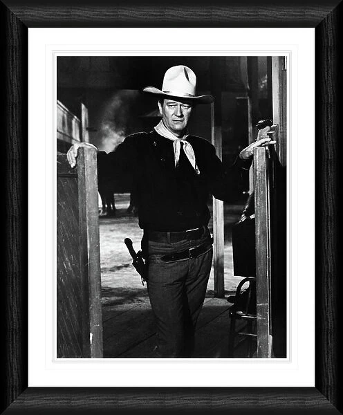 John Wayne Saloon Doors Framed Print
