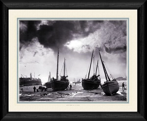 Low Tide at St. Ives - Boats Framed Photographic Print