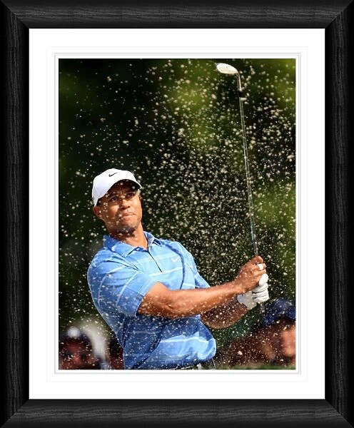 Tiger Woods Bunker Shot Framed Print