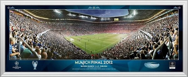 UEFA Champions League Final 2012 at Munich Corner Match Framed Desktop Panoramic
