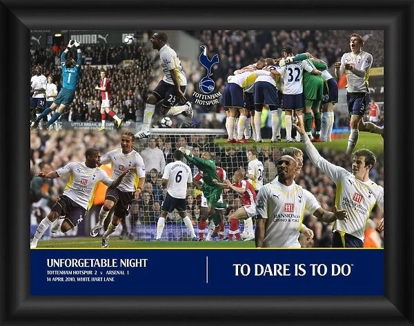 Unforgettable Night Tottenham Hotspur v Arsenal Framed Print
