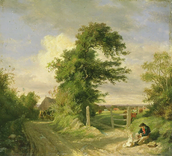 Gut Neverstaven, near Oldesloe, 1859 (oil on board)
