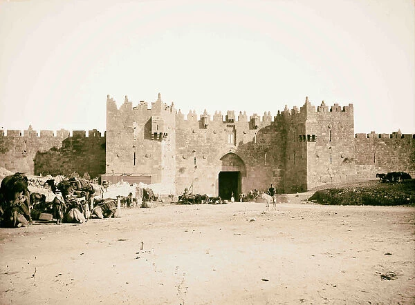 Jerusalem El-Kouds Damascus Gate 1898 Israel