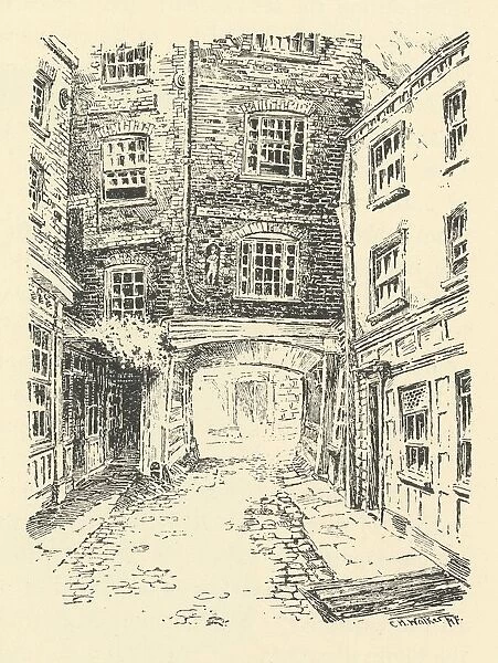 Old Bell Inn, Holborn, 18th century, (1925). Creator: CH Walker
