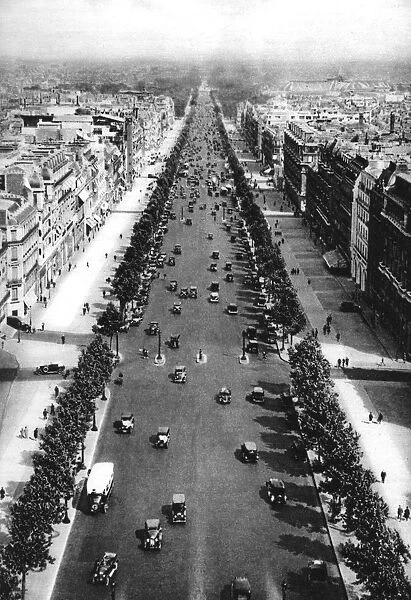 View of the Avenue des Champs Elysees, Paris, 1931. Artist: Ernest Flammarion