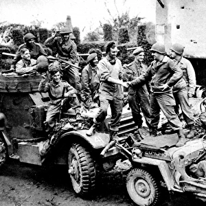 The Allies meet at the closing of the Falaise Pocket, Fran