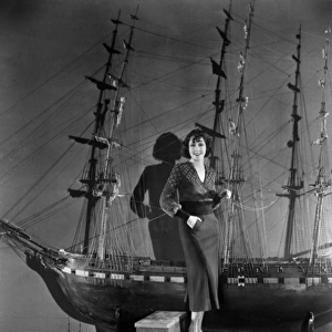 Mae Murray & Ship 1930S
