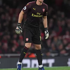 Arsenal's Bernd Leno in Action: 3-1 Win Over Leicester City, Premier League, Emirates Stadium