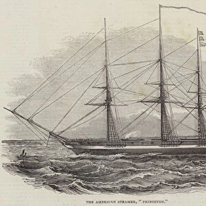 The American Steamer, "Princeton"(engraving)
