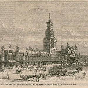 Design for the new dead-meat market in Smithfield (engraving)