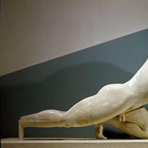 Greek Art: "Giant"Sculpture of the pediment of the Temple of
