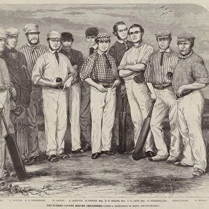 The Surrey County Eleven Cricketers (engraving)