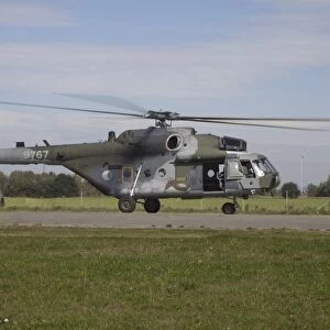 A Czech Air Force Mil Mi-171Sh helicopter