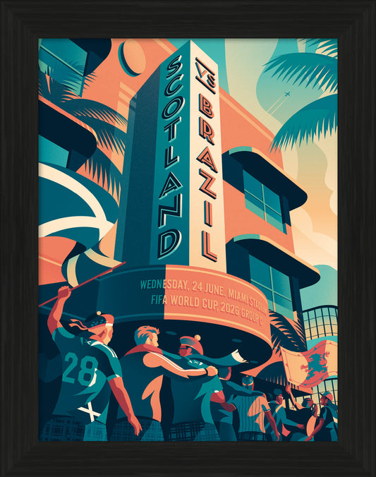Scotland World Cup Vs Poster - BRAZIL