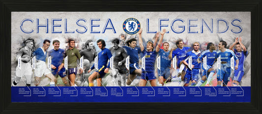 Chelsea Legends Timeline Framed Print - 30"