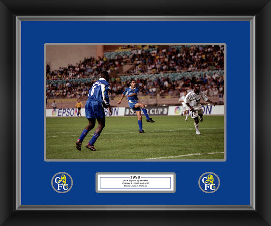 Chelsea Poyet Super Cup 1998 Framed Print - 20 x 16