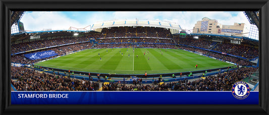 Chelsea Panoramic Stadium Framed Print - 30"