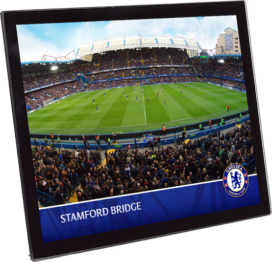 Chelsea Stadium Print - Tempered Glass Frame - 8 x 6