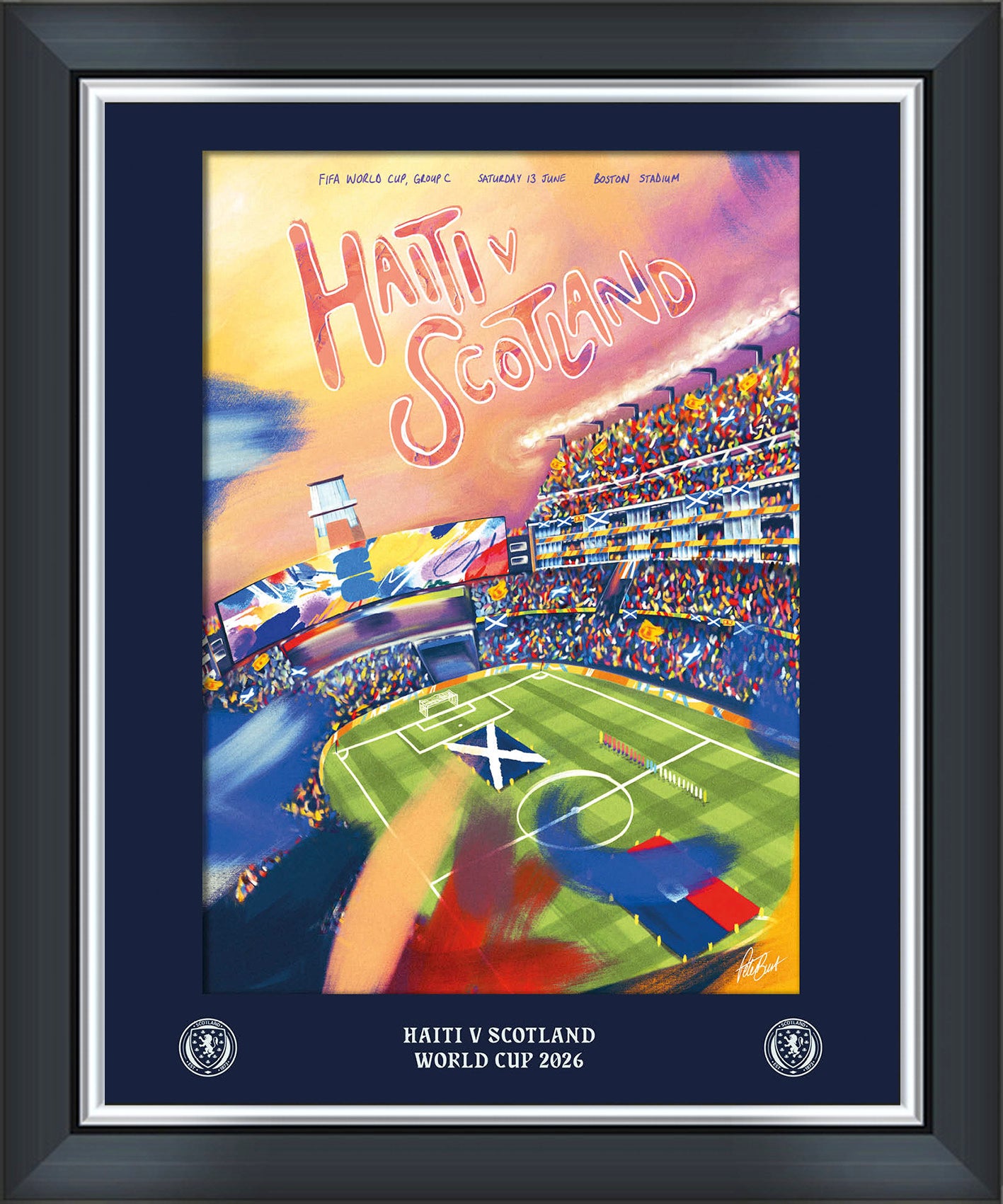Scotland World Cup Squad Vs HAITI Poster Mounted Print - 20 x 16