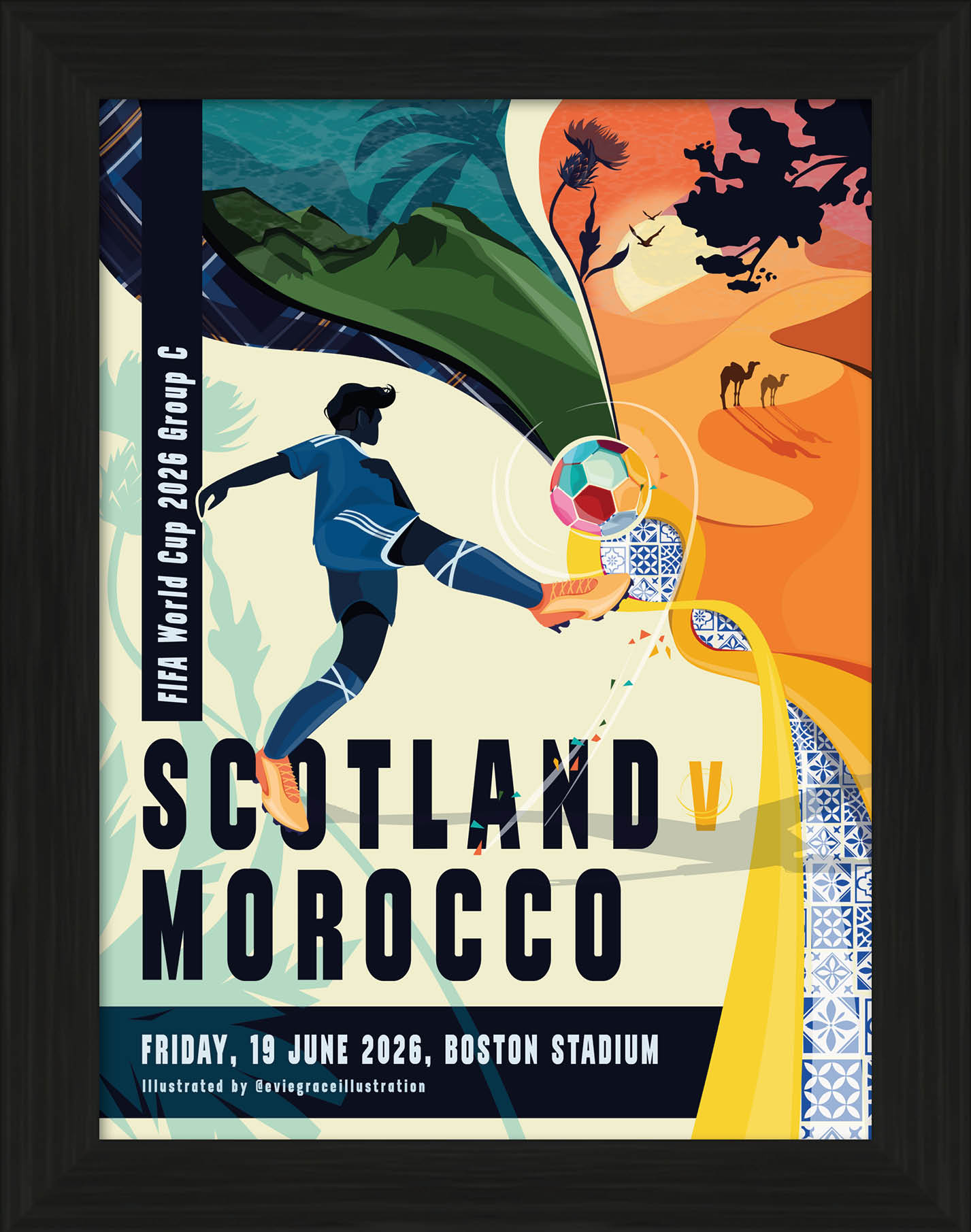Scotland World Cup Vs Poster - MOROCCO