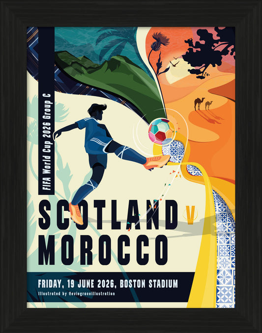 Scotland World Cup Vs Poster - MOROCCO