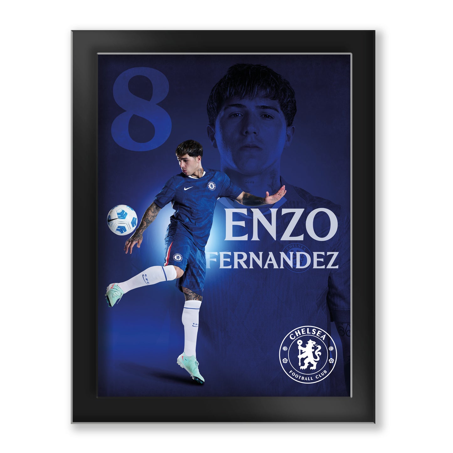 Chelsea Enzo Fernandez 2025-26 Tempered Glass Framed Print - 6 x 8