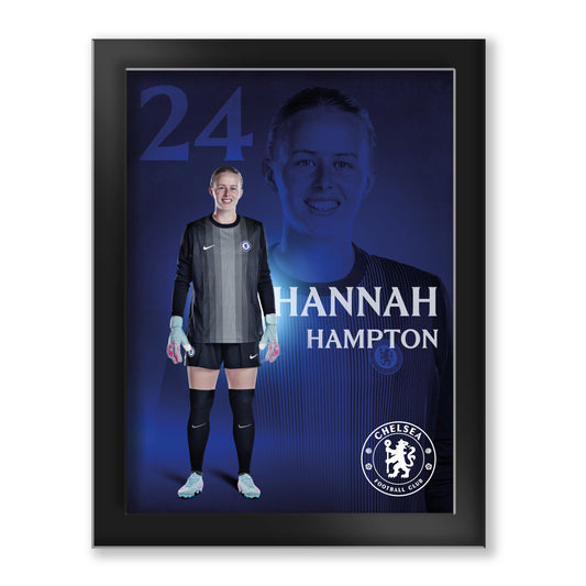 Chelsea Hannah Hampton 2025-26 Tempered Glass Framed Print - 6 x 8