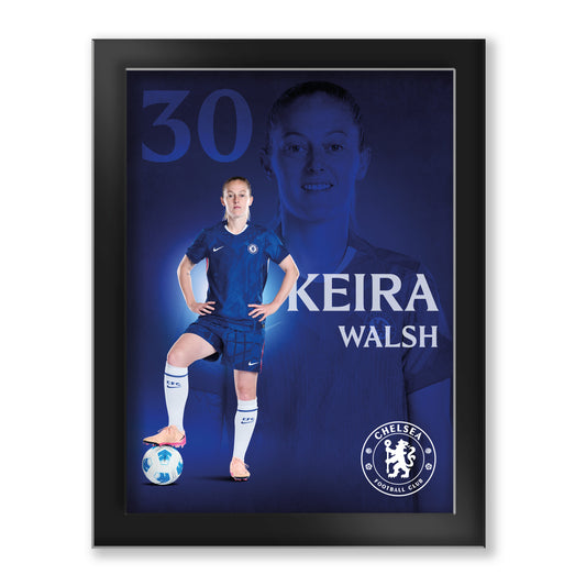Chelsea Keira Walsh 2025-26 Tempered Glass Framed Print - 6 x 8