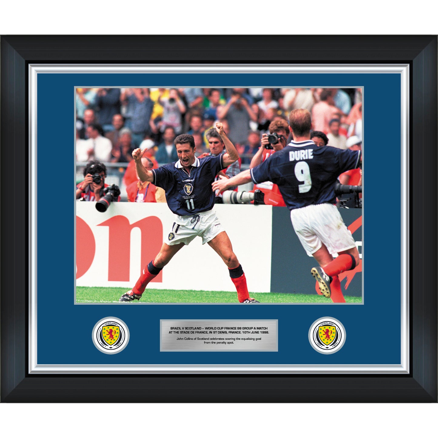 John Collins 1998 Celebration v Brazil 20x16 Framed Print