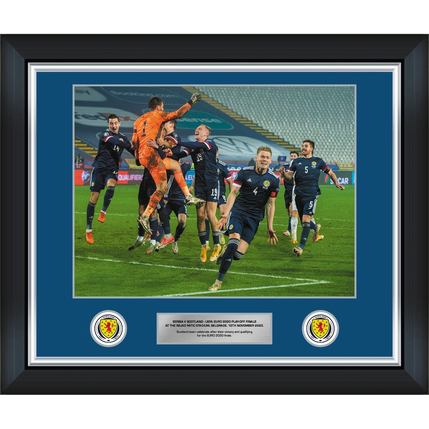 Scotland 2020 Celebration v Serbia 20x16 Framed Print