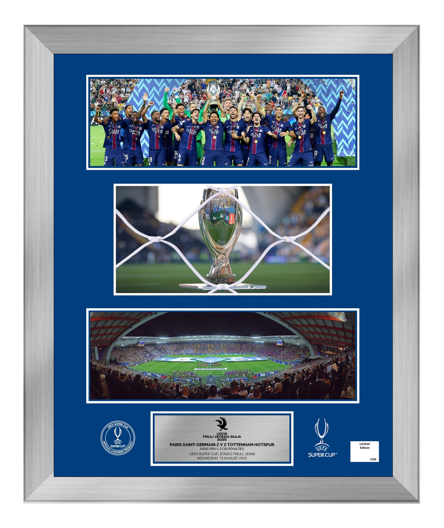 UEFA Super Cup Winners Goal Net - Limited Edition - 20x16 Frame