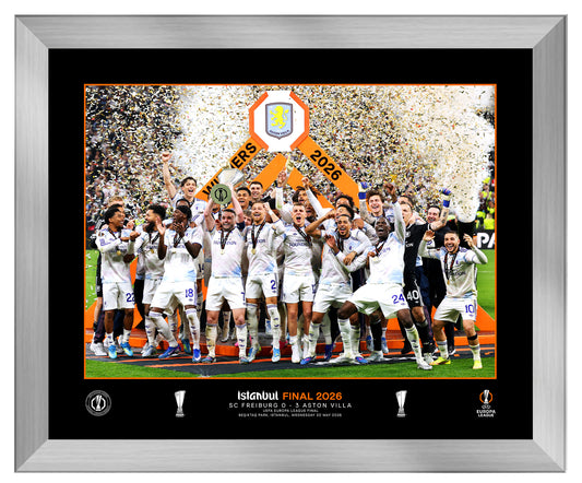 UEFA 2026 Europa League Final - Beşiktaş Park, Istanbul - 20x16 Winners Framed Cup Lift