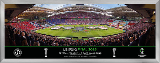 UEFA 2026 Conference League Final - Leipzig, Germany - Line up 30” Panoramic